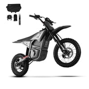 VALTINSU EM5 48V Electric Dirt Bike w/Light & Display, Off-Road Motorcycle 3840W 3 Speed Modes Max 40MPH Range 53MI,14"/12" Tires,Dual Suspension & Hydraulic Brakes Fit Age 13+ W/Accessories
