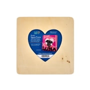 Hello Hobby Value Wood Heart Frame, 7.5 x 7.5