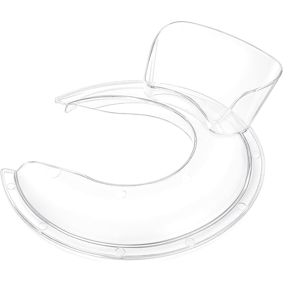 VALUNE 4.5-5 Quart Pouring Shield for Kitchenaid Tilt-Head Stand Mixers, Splash Guard for Kitchenaid Mixer, Stand Mixer Pouring Shield Compatible with Stainless Steel, Glass, Ceramic Bowls