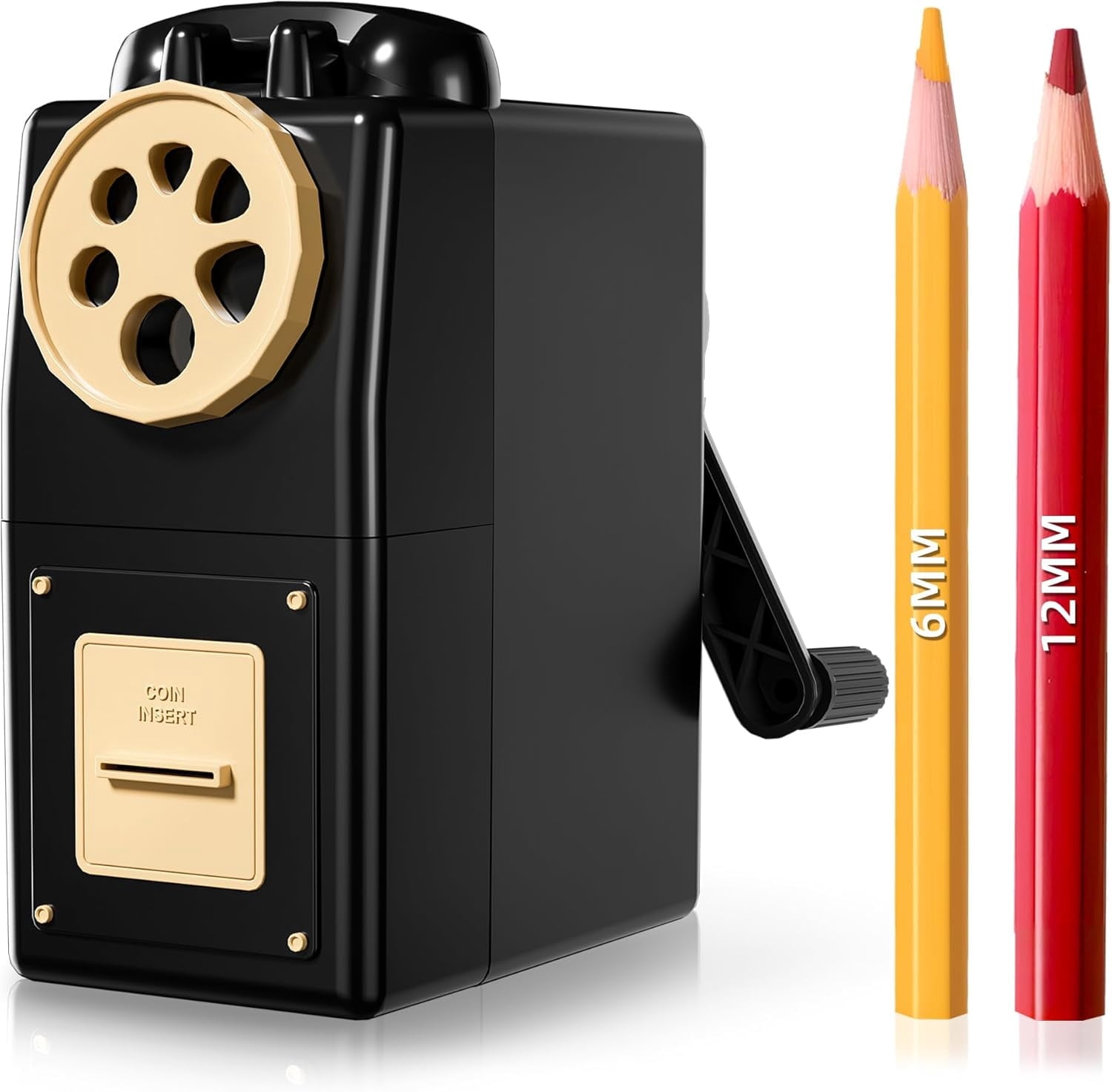 VALUNE Heavy Duty Desktop Manual Hand Crank Pencil Sharpener - Pencil ...
