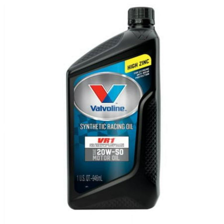 VALVOLINE 679082 Racing Oil - Sae 20W-50 - Walmart.com