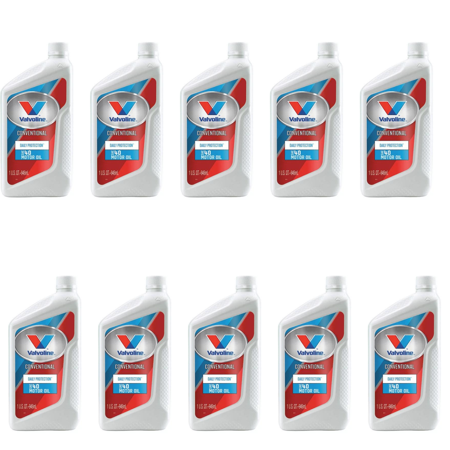 VALVOLINE 822400 Engine Oil,40,Conventional Pack of 10
