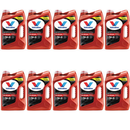 VALVOLINE 881162 Engine Oil,5W-20,Synthetic Blend Pack of 10