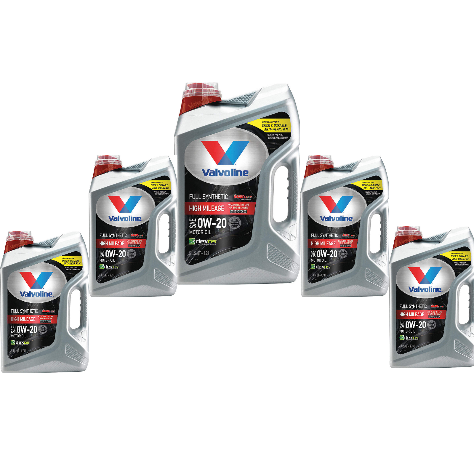 VALVOLINE 881168 Motor Oil 0W20 SAE Grade Pack of 5