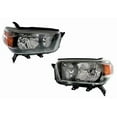 thumbnail image 1 of VAM Left & Right Set Halogen Headlight Assemblies for 10-13 4Runner w/Black Bzl, 1 of 1