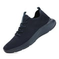 thumbnail image 1 of VAMJAM Men's Running Shoes Fashion Sneakers - Lightweight Breathable Flying Knitting Lace Up Mesh Walking Shoes Workout Casual Sports Shoes Allblue Size 8, 1 of 1
