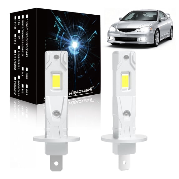 VAMOTA H1 LED Headlight Bulbs Conversion Kit Fanless High Low Beam Lamp 6000K 800% Brighter White, Pack Of 2