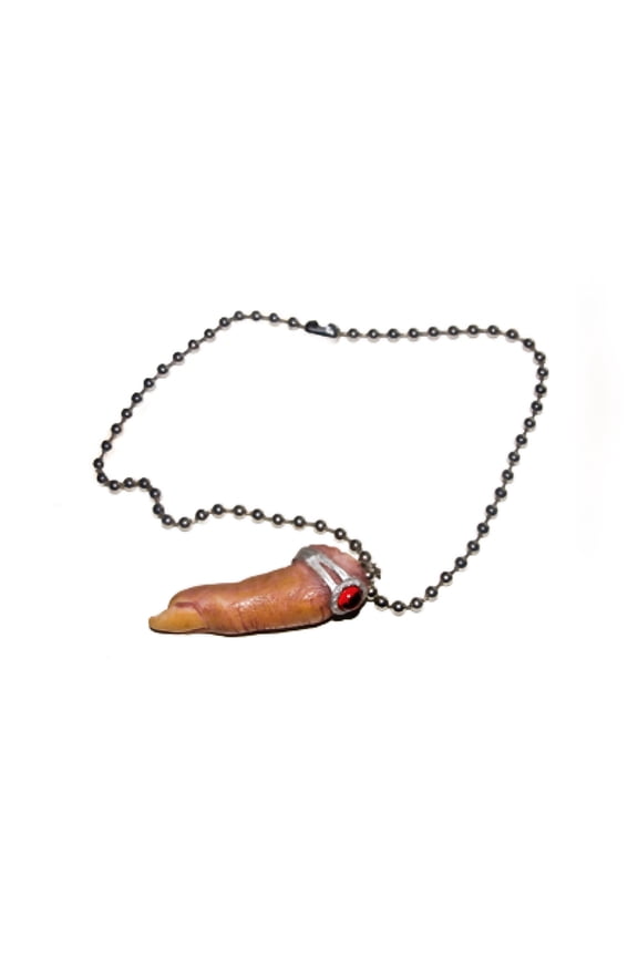 Zombie Vampire Cut Off Finger Necklace Costume Accessory