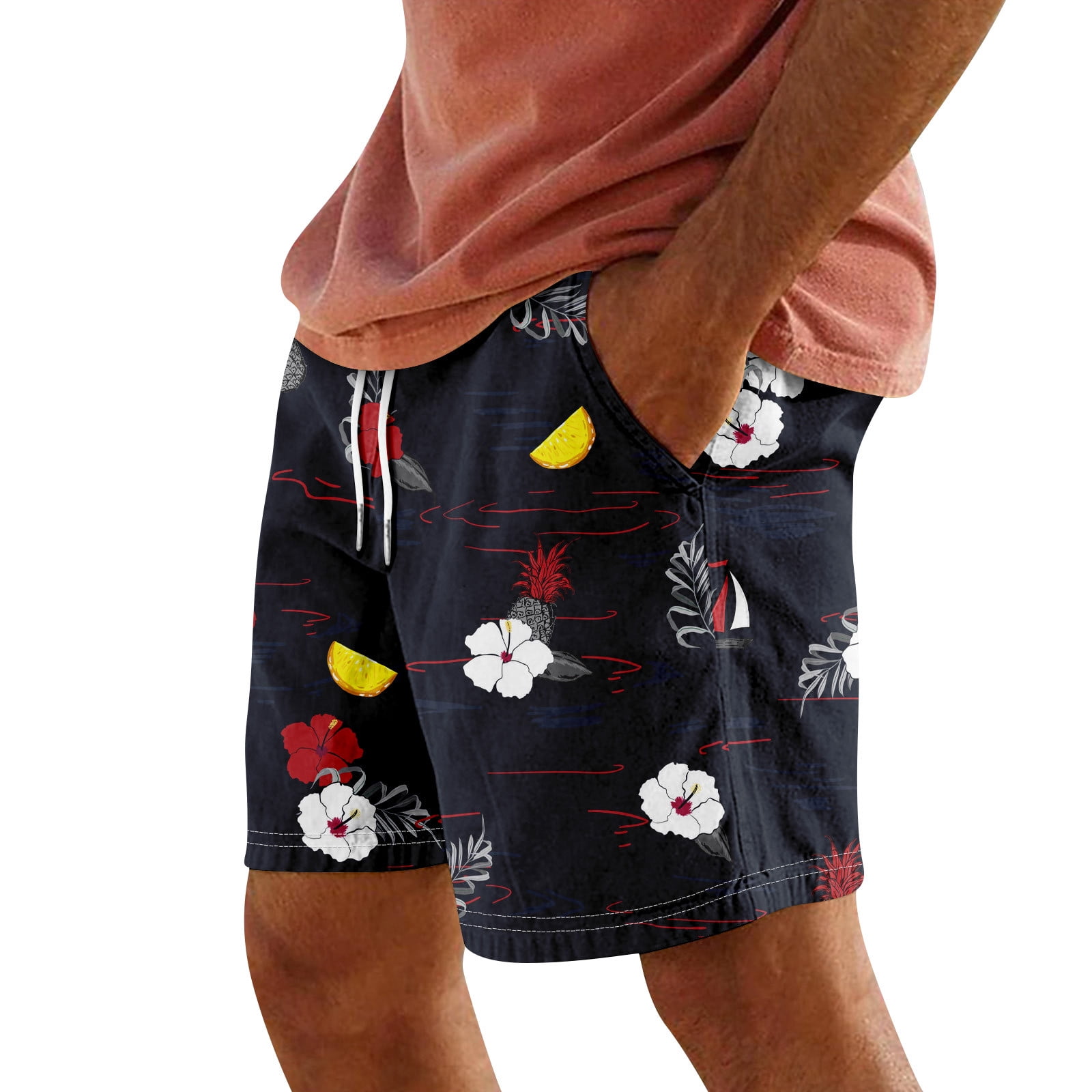 VAMUKO Mens Swimming Trunks 5 inch Swim Shorts Qucik Dry Bathing Suits