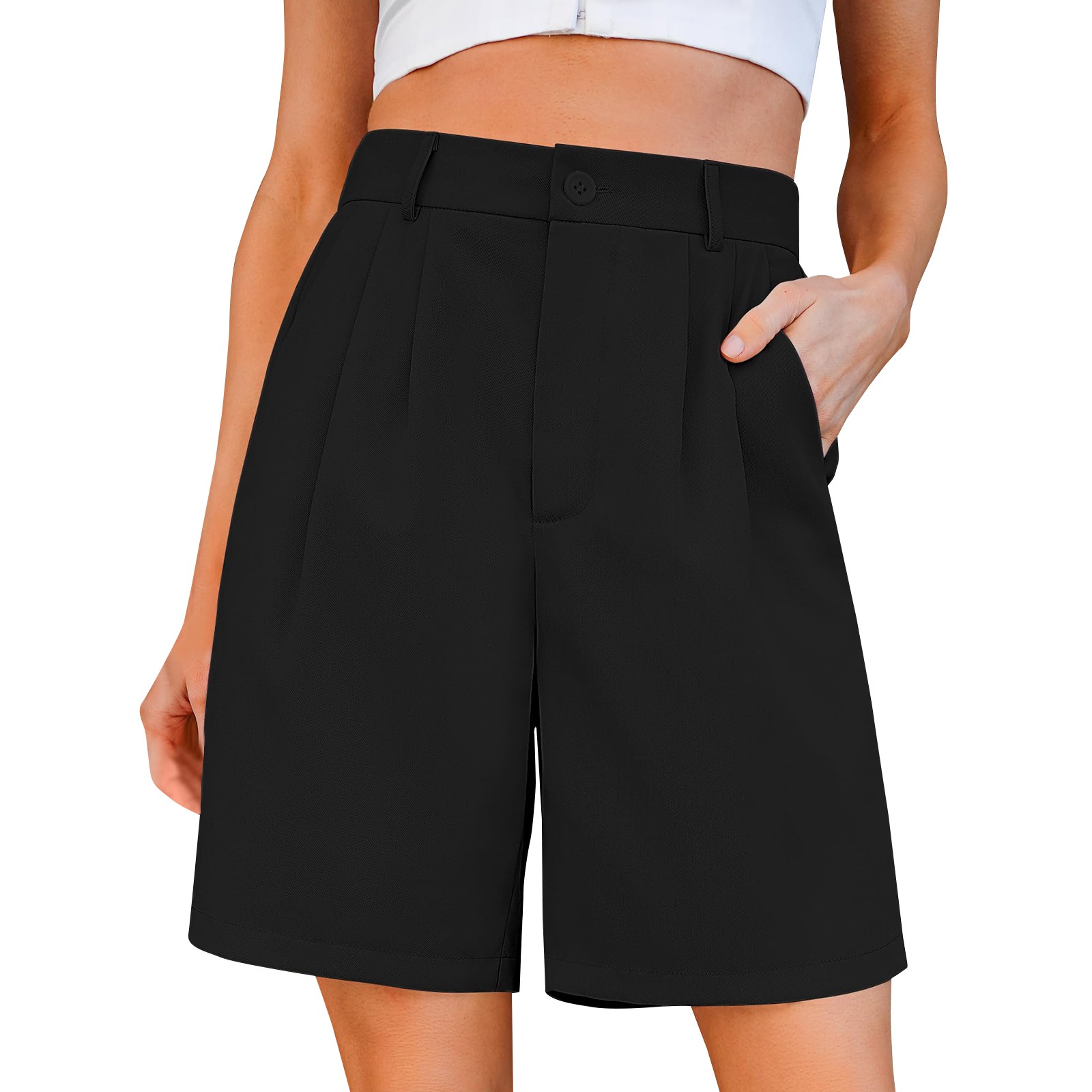 VAMUKO Women's Stretch Golf Shorts Athletic Casual Work Shorts with