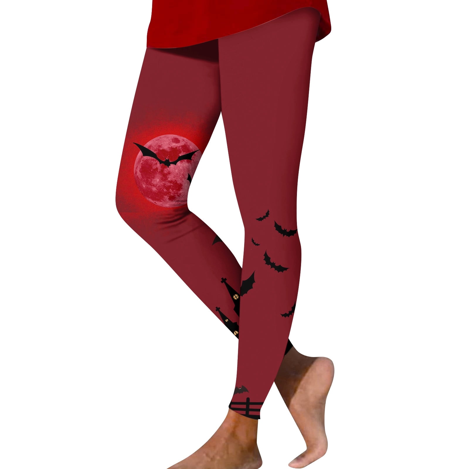 Striped Tights Women's Halloween Leggings Stretchy Printed