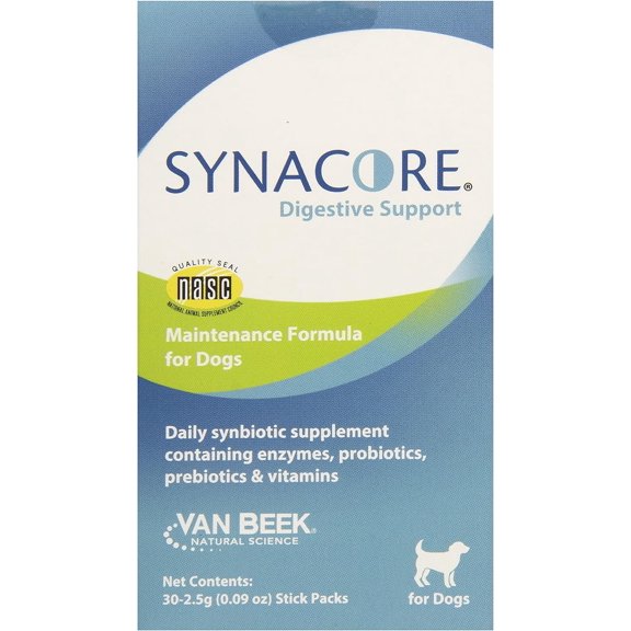 VAN BEEK Synacore Digestive Support for Dogs, 30-Pack
