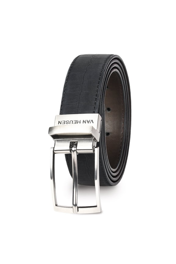 Valentine's Day Reversible Belts for Men, Mens Leather Belt for Jeans, Adjustable Belt Trim to Fit,Gifts for Men