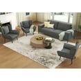 thumbnail image 1 of VANACC 89 inch Sofa, 3 Chairs and Sofa Set, Comfy Sofa Couch with Extra Deep Seats, Grey Corduroy, 1 of 5