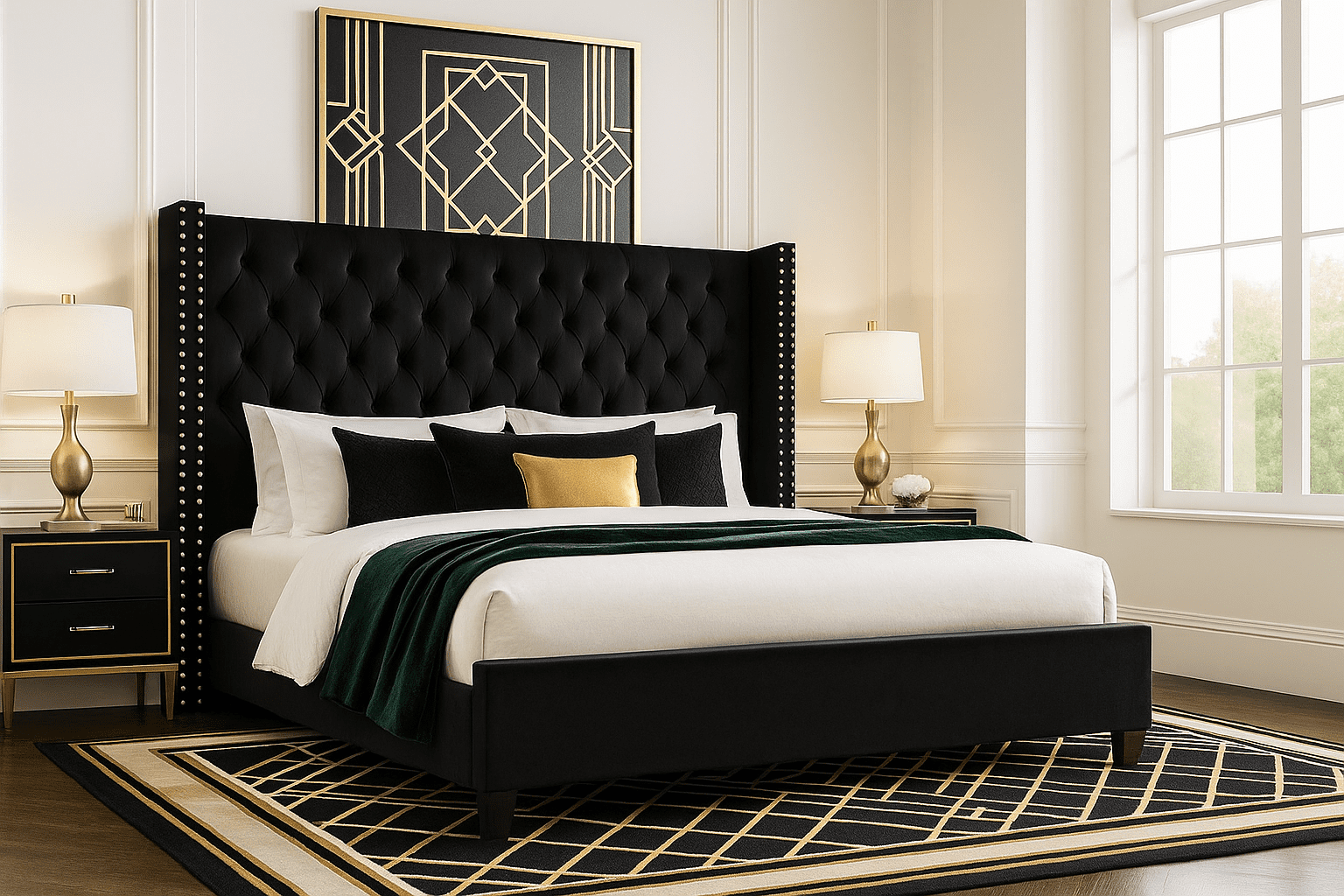 PaPaJet Queen Bed Frame, 61.4\, image size:1536x1024