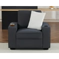 thumbnail image 1 of VANACC Sofa, Comfy Couch- Deep Seat Sofa, Modern Couch with Cup Holders & USB Charging Ports, Sofa Chair for Living Room (Charcoal Grey Chenille), 1 of 5