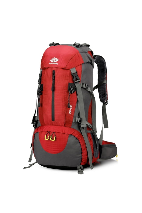 VANAHEIMR 50L Waterproof Hiking Backpack with Rain Cover and Shoe Pocket