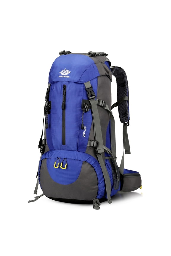 VANAHEIMR 50L Waterproof Hiking Backpack with Rain Cover and Shoe Pocket