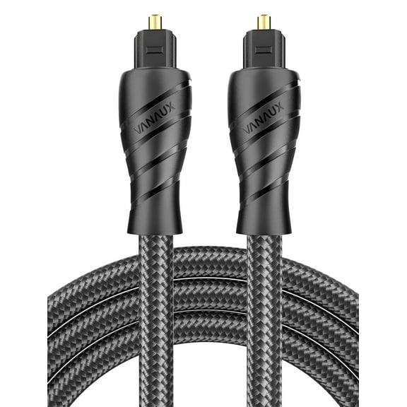 VANAUX Optical Audio Cable Digital Toslink Male to Male Fiber Optic Cables Compatible with Home Theater, Sound Bar,TVs/Amplifiers/Hi-Fi Systems (3.3feet/1m)