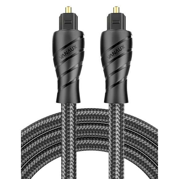 VANAUX Optical Audio Cable Digital Toslink Male to Male Fiber Optic Cables Compatible with Home Theater, Sound Bar,TVs/Amplifiers/Hi-Fi Systems (3.3feet/1m)
