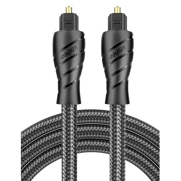 VANAUX Optical Audio Cable Digital Toslink Male to Male Fiber Optic Cables Compatible with Home Theater, Sound Bar,TVs/Amplifiers/Hi-Fi Systems (5feet/1.5m)