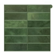 VANCORE 12" X 12" Peel and Stick Backsplash Wall Tiles, Wall Stickers for Kitchen Bathroom 10-Pack , Green