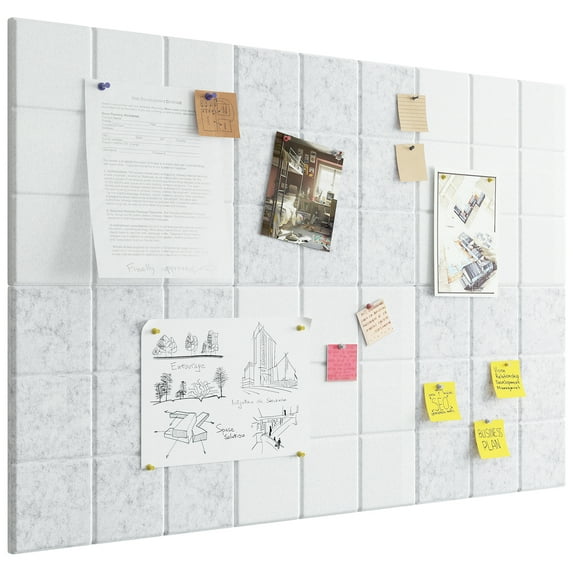 VANCORE Bulletin Cork Board Tiles for Walls with 30 Push Pins, 11.8"x11.8" Pack of 6 Pin Board Notice Boards for Home Office Kitchen, Bulletin Board Wall Tiles for Photos Memos