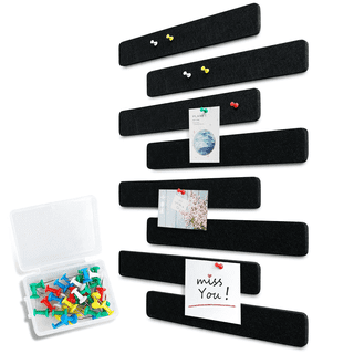 4 Pack Self-Adhesive Cork Board Roll-Wall Thick Bulletin Board with 50  Multi-Color Push Pins-15 inch x 2 inch- Ultra Strength Adhesive Backing for