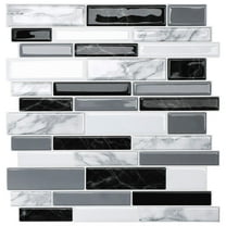 VANCORE Peel and Stick Wall Tiles Kitchen Backsplash, 3D Stick on Tiles, Self Adhesive Subway Tile Stickers Splashbacks for Bathroom 10 Sheets