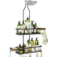 thumbnail image 1 of VANCORE Shower Caddy Over Shower Head - Rustproof Stainless Steel Shower Organizer Adjustable Height with Hooks & Soap Holders, 1 of 7