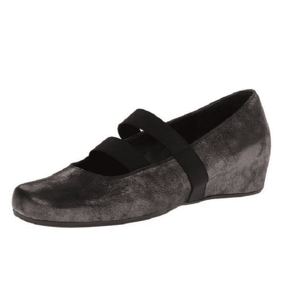 VANELi Women's Mariana Mary Jane Flat, Black Oasis, Size 5.5 Med.