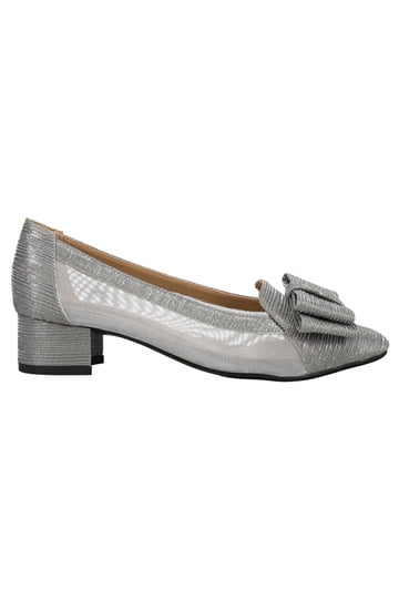 knee length dresses for ladies HADAR Silver Lace-Up Oxford Dress Shoe main image 1
