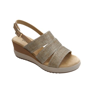 VANELi Women's Heidi Woven Suede Sandal - 1.5" Sculpted Wood Heel, Padded Insole, Fuchsia