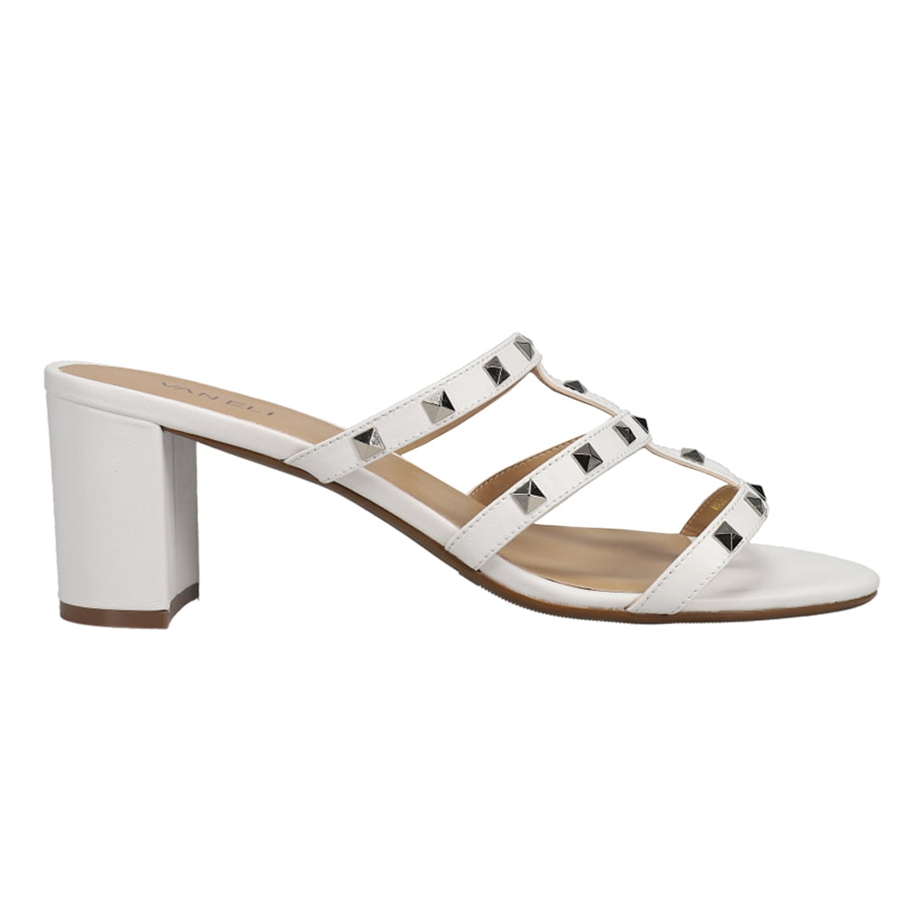 VANELi Womens Mayda Studded Block Heel Dress Sandals Shoes