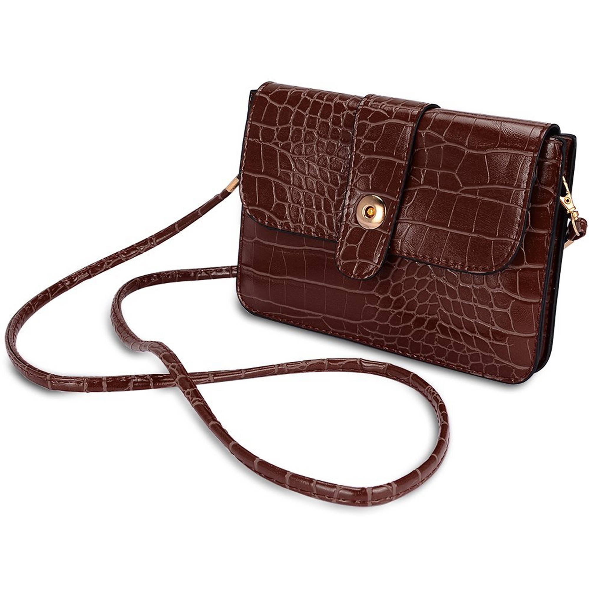 VANGODDY Crocodile Themed Eco Leather Horizontal Phone Pouch