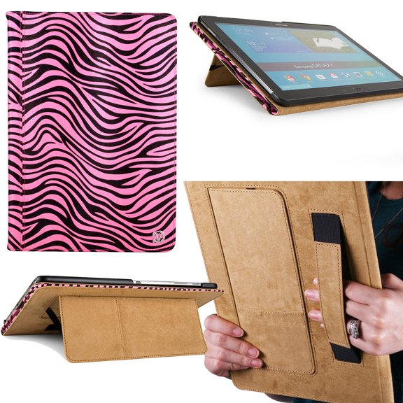 VANGODDY Mary Protective Portfolio Stand Case for Samsung Galaxy Tab 4 (10.1 inch) Exact Perfect Fit