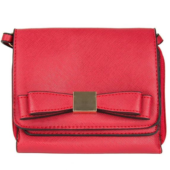 VANGODDY Mini Carson Women's Cross Body Travel Purse Bag (Lovely Red)