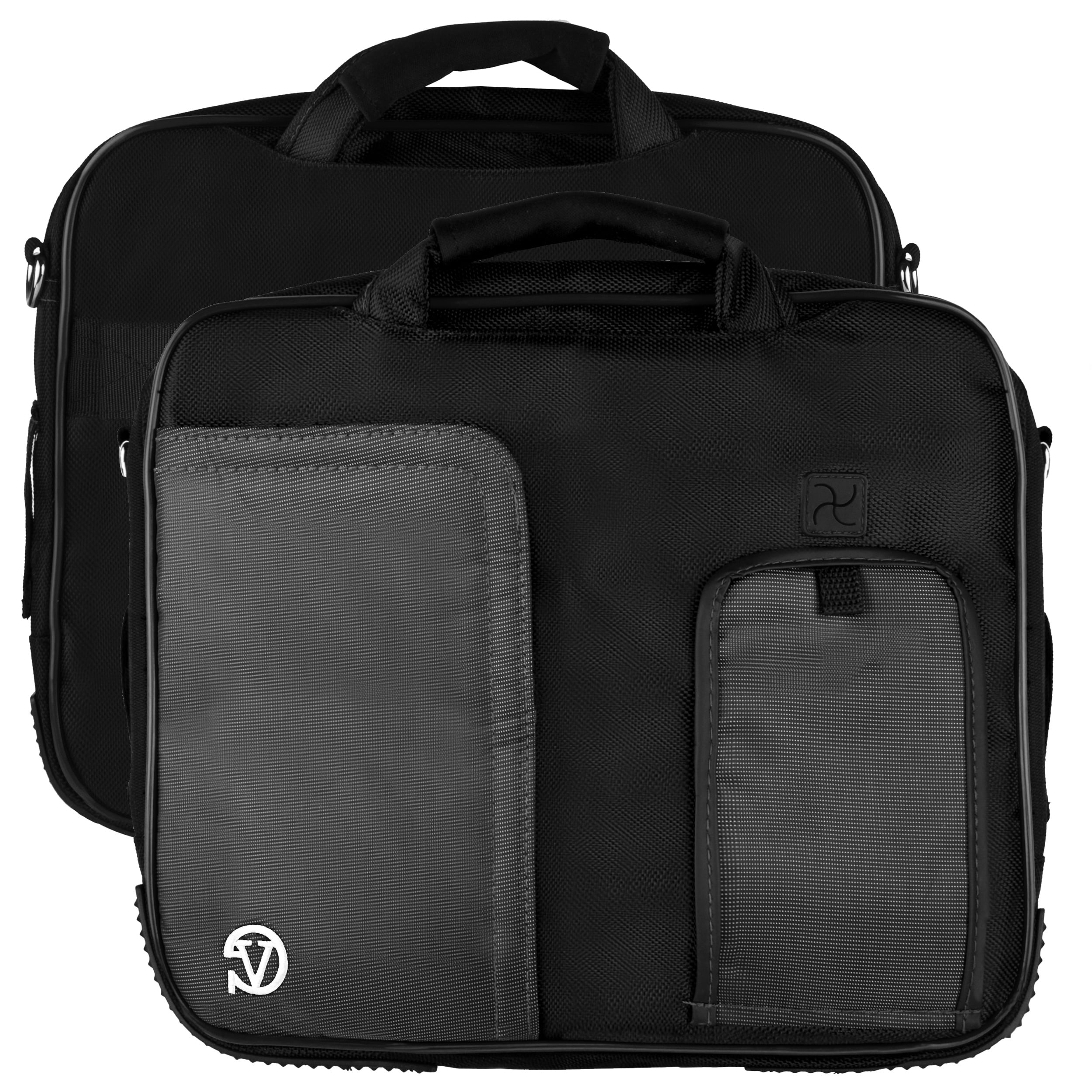 VANGODDY Pindar Universal Laptop Messenger Bag for 12, 13, 13.3 inch Laptops with Neoprene sleeve and Headphone Splitter Bundle Package