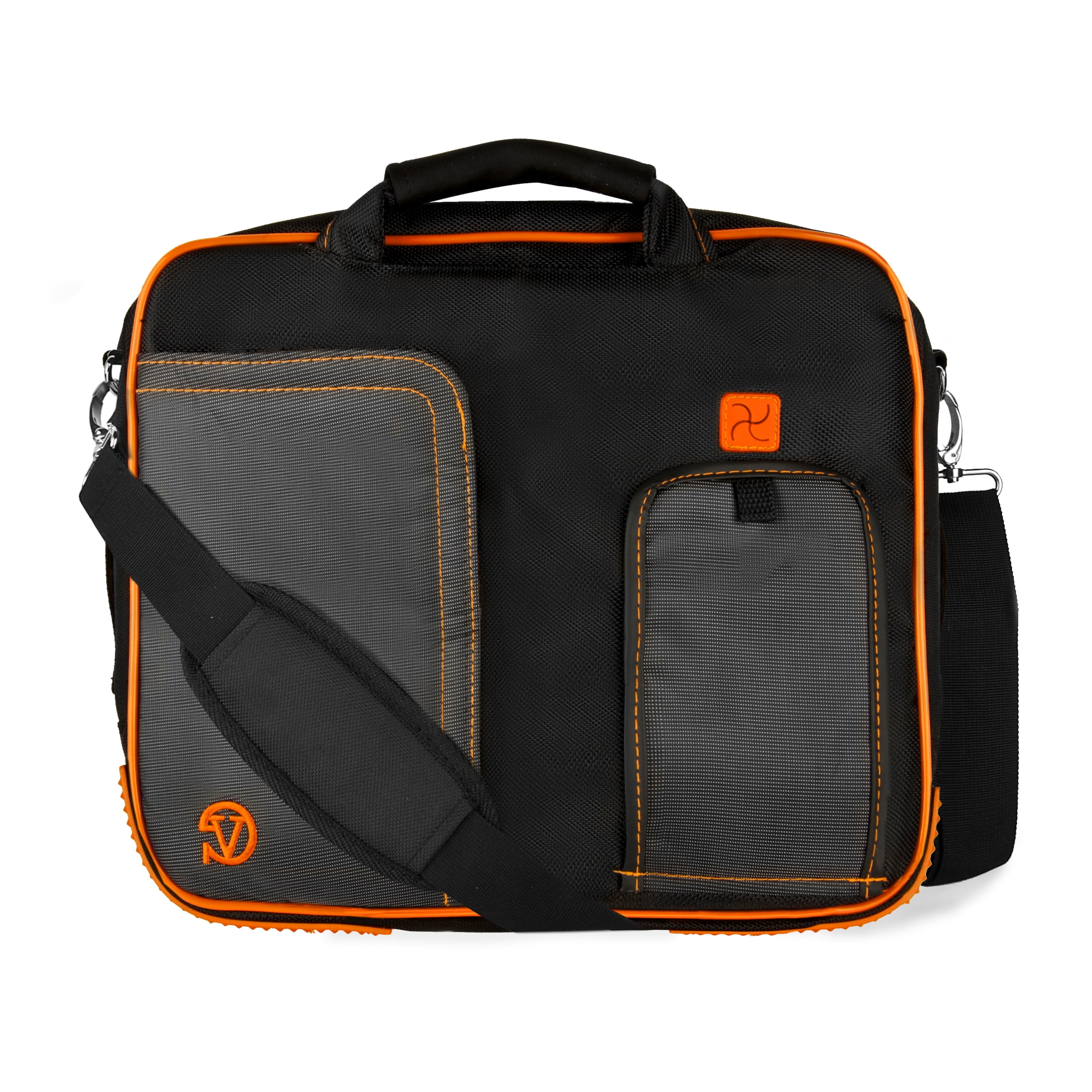 VANGODDY Pindar Universal Laptop Messenger Bag for 12, 13, 13.3 inch Laptops with Neoprene sleeve and Headphone Splitter Bundle Package