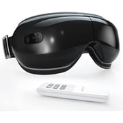 VANI-Eye Massager with Remote Control & Heat, Compression, Wireless Music Rechargeable Eye Therapy Massager for Relieve Eye Strain Dark Circles Eye Bags Dry Eye Improve Sleep