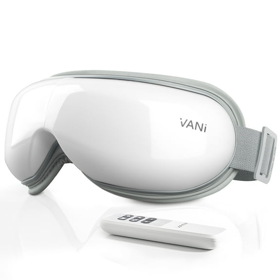 VANI Eye Massager with Heat & Bluetooth Music, Reduce Eye Strain Dark Circles Dry Eye Improve Sleep