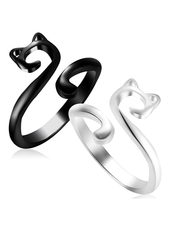 2 Pcs Crochet Rings Crochet Tension Rings Crochet Yarn Guide Ring Knitting Ring Alloy Open Finger Rings