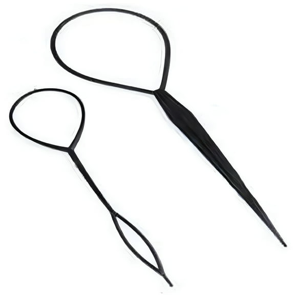 VANIDO 2PCS Women Girl Topsy Tail Hair Braided Ponytail Maker Easy Styling Tool