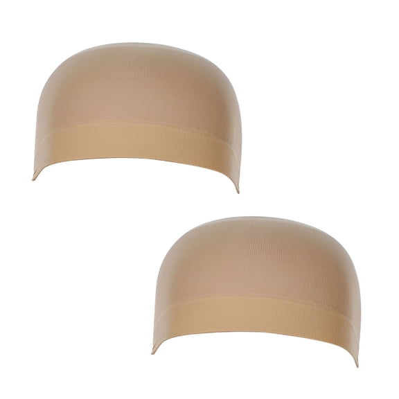 VANIDO 2Pcs Light Brown Stocking Wig Caps Stretchy Nylon Wig Caps for Women