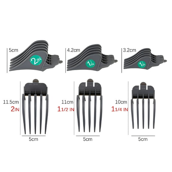 VANIDO 3pcs Universal Barber Hair Clipper Limit Comb Guide Hairdressing Replacement Set