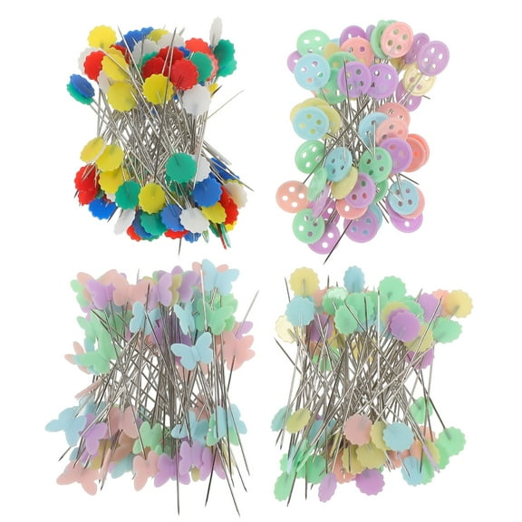 VANIDO 400pcs Creative Flat Head Straight Pins Needle Straight Quilting Needles DIY Sewing Crafts Pin