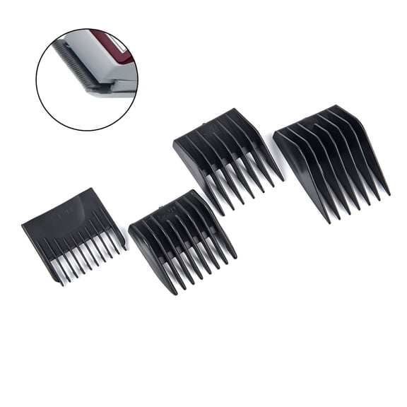 VANIDO 4pcs Barber Hair Clipper Limit Comb Replacement Guide Comb