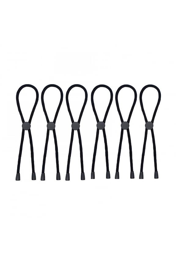 6PC Afro Puff Ponytail Ties Adjustable Hair Ties Long Hairband for Thick Natural Curly Hair Bun Long Headband Ties