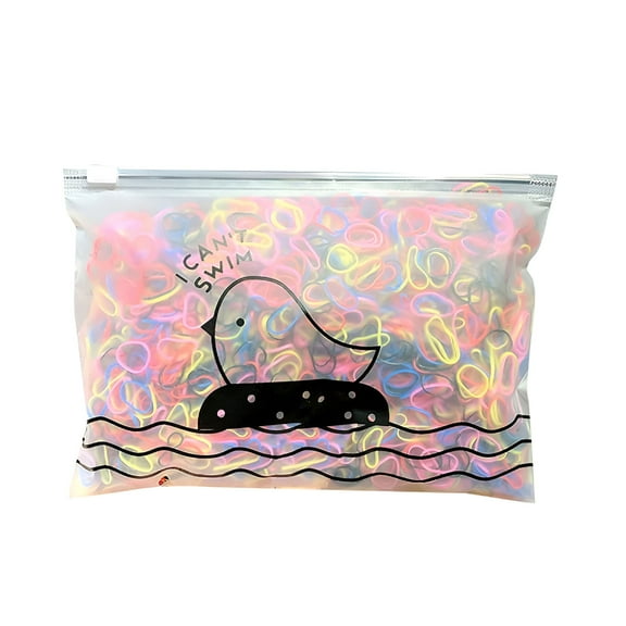 VANIDO Bow Hair Band Elastic Headband 1000 Pieces Colorful Rubber Band Baby Hair Ties Elastic Hair Band For