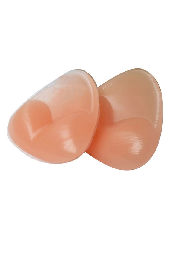 Bra and Bikini Gel Inserts for Summer Waterproof Silicone Triangle Push-Up Breast Pads Swimsuit and Bra Inserts Enhancement Falsies Bikini Pads